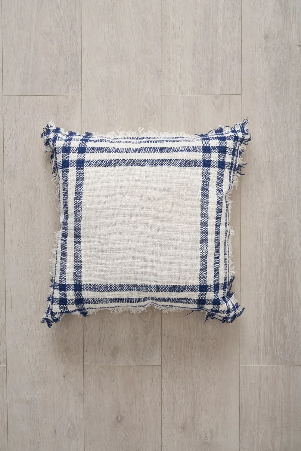 BHS Tula Check Cushion in Navy 5
