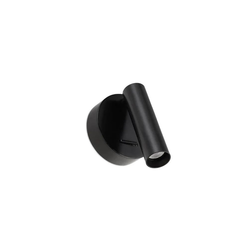 Netlighting Stylus LED Wall Reading Light Black 500lm 3000K
