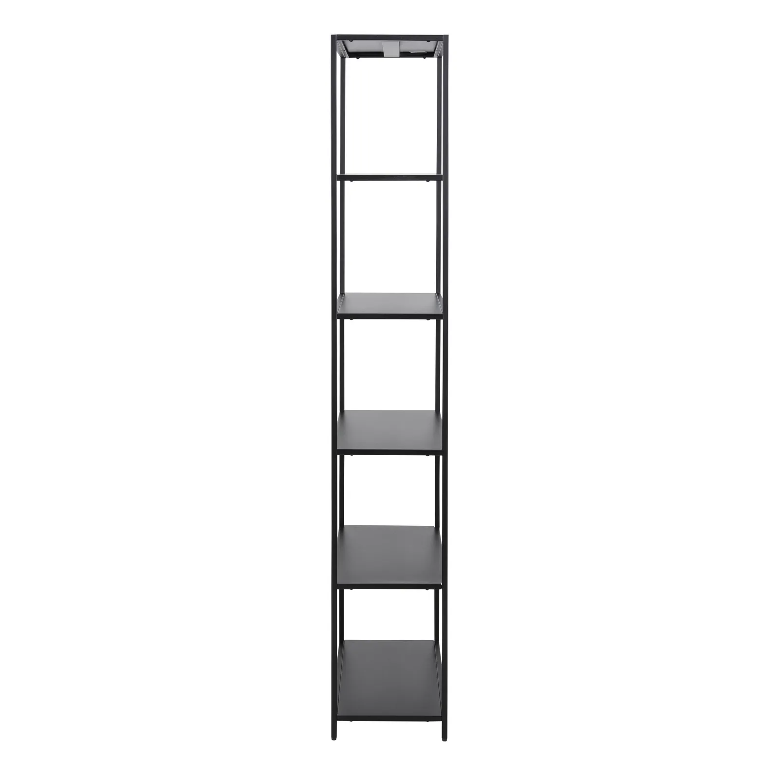 Furniture To Go Newcastle Tall Bookcase with 5 Shelves in Matt Black 3