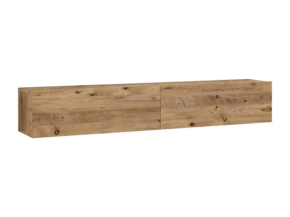 Vente-unique 2 - Door Wall - Mounted TV Unit - Light Natural - AUBEPINA in Light Oak 4