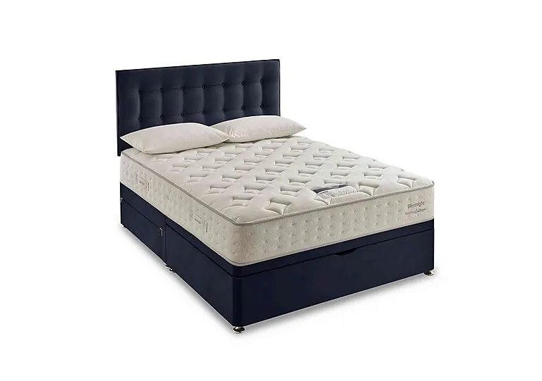 Revitalise Refresh 800 Half Ottoman Divan Set - Super King - Smooth Velvet Maritime
