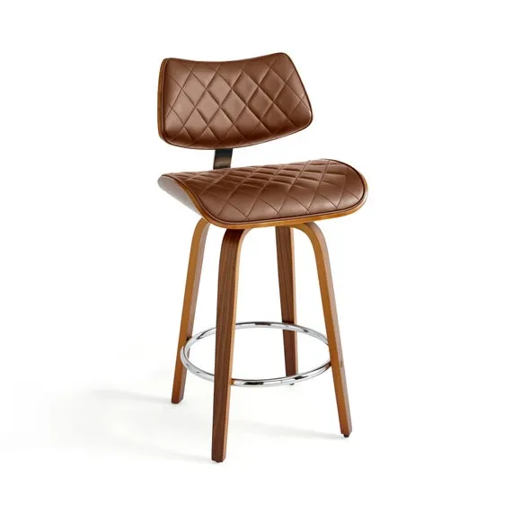 Remy Counter Height Bar Stool, Faux Leather 6