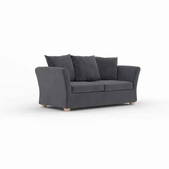 Emmett Velvet 2 Seater Double Sofa Bed 6