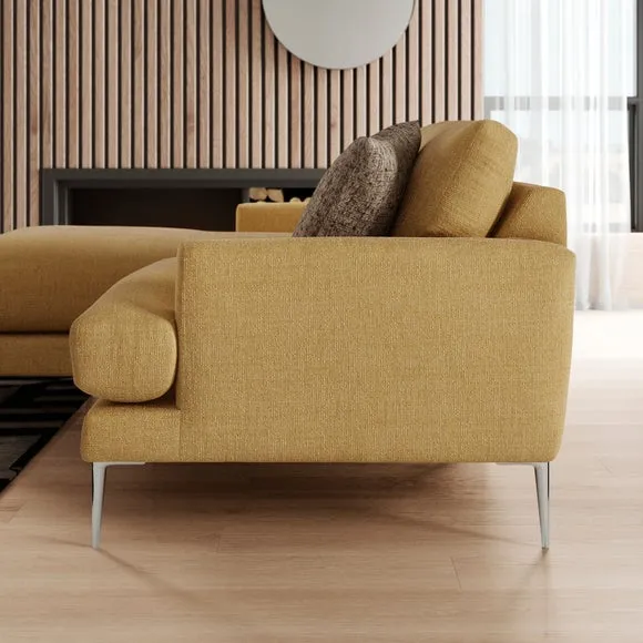 Lawson Chunky Tonal Weave Corner Chaise Sofa 2