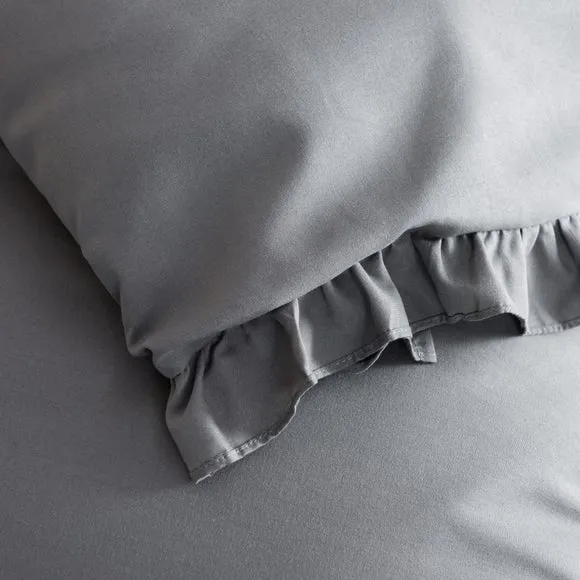 Briona Frilled Edge Duvet Cover & Pillowcase Set 4