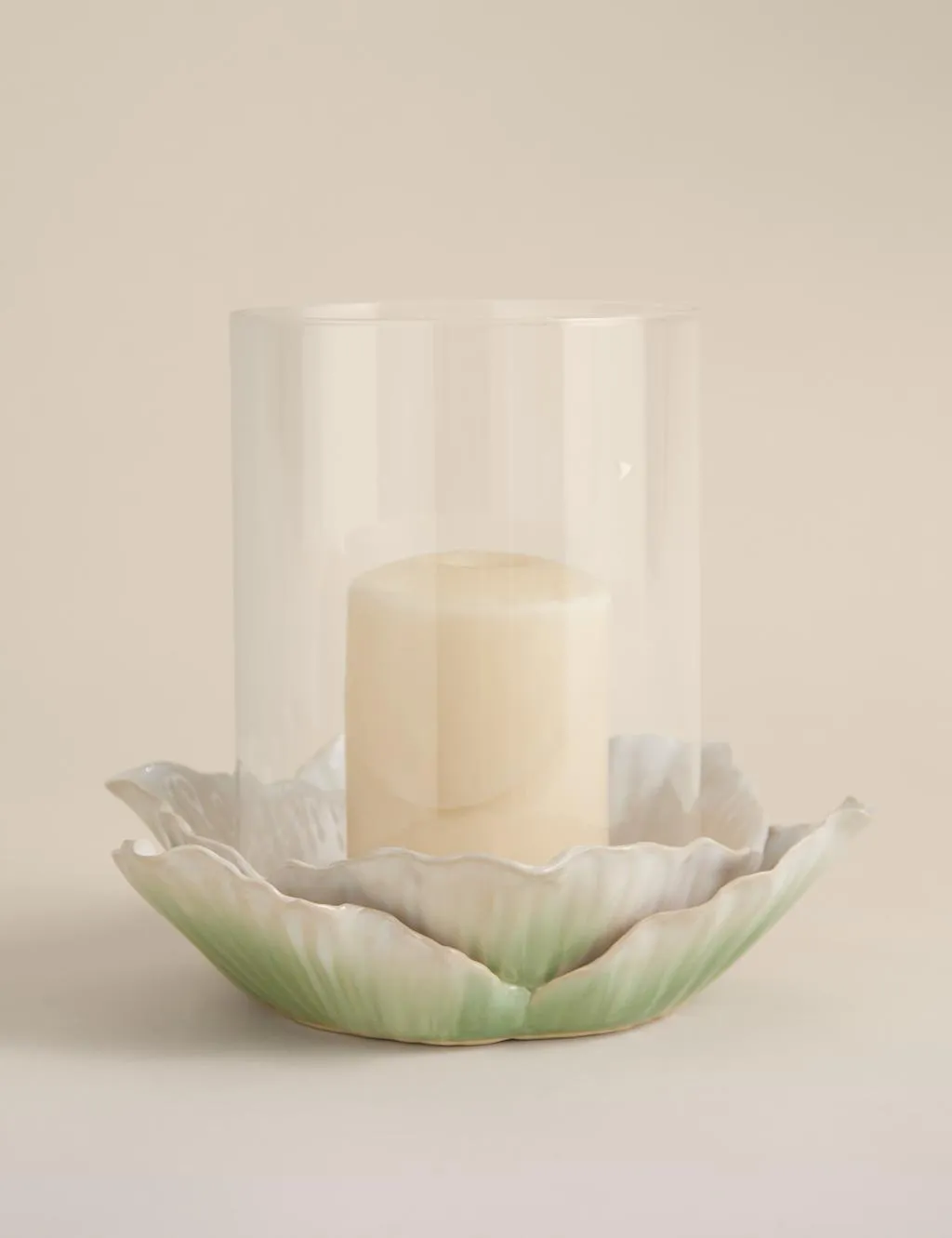 M&S Handkerchief Petal Hurricane Candle Holder Multi