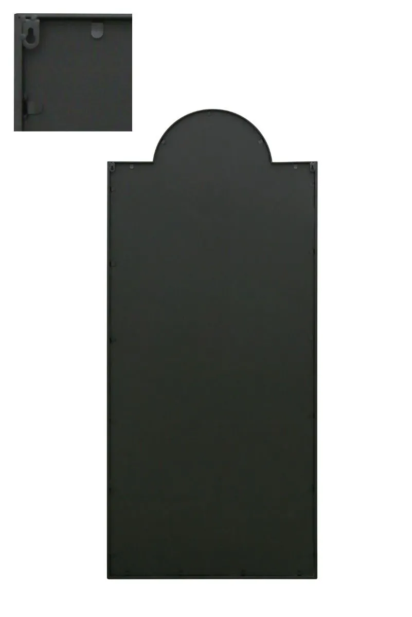MirrorOutlet Black Contemporary Wall & Leaner Mirror 67" X 29" (170 x 75CM) 5