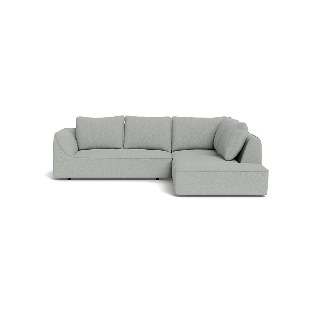 Heal's Morven Right Hand Facing Large Corner Sofa Melton Wool Limestone 1
