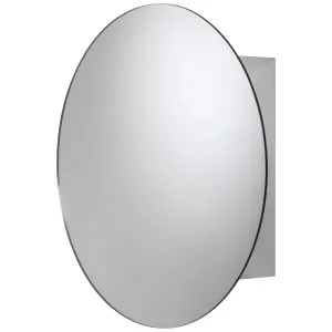 Croydex Severn Circular Mirrored Bathroom Cabinet - 500 x 500mm 2
