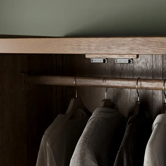 Portland Double Wardrobe, Mango Wood 3