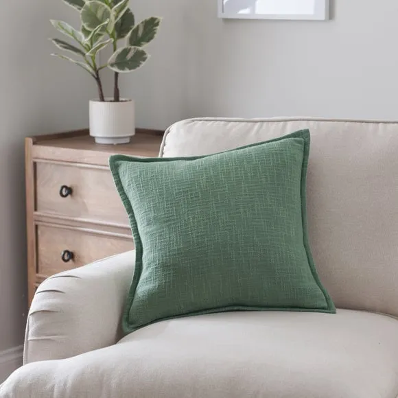 Westcott Cotton Slub Square Cushion 1