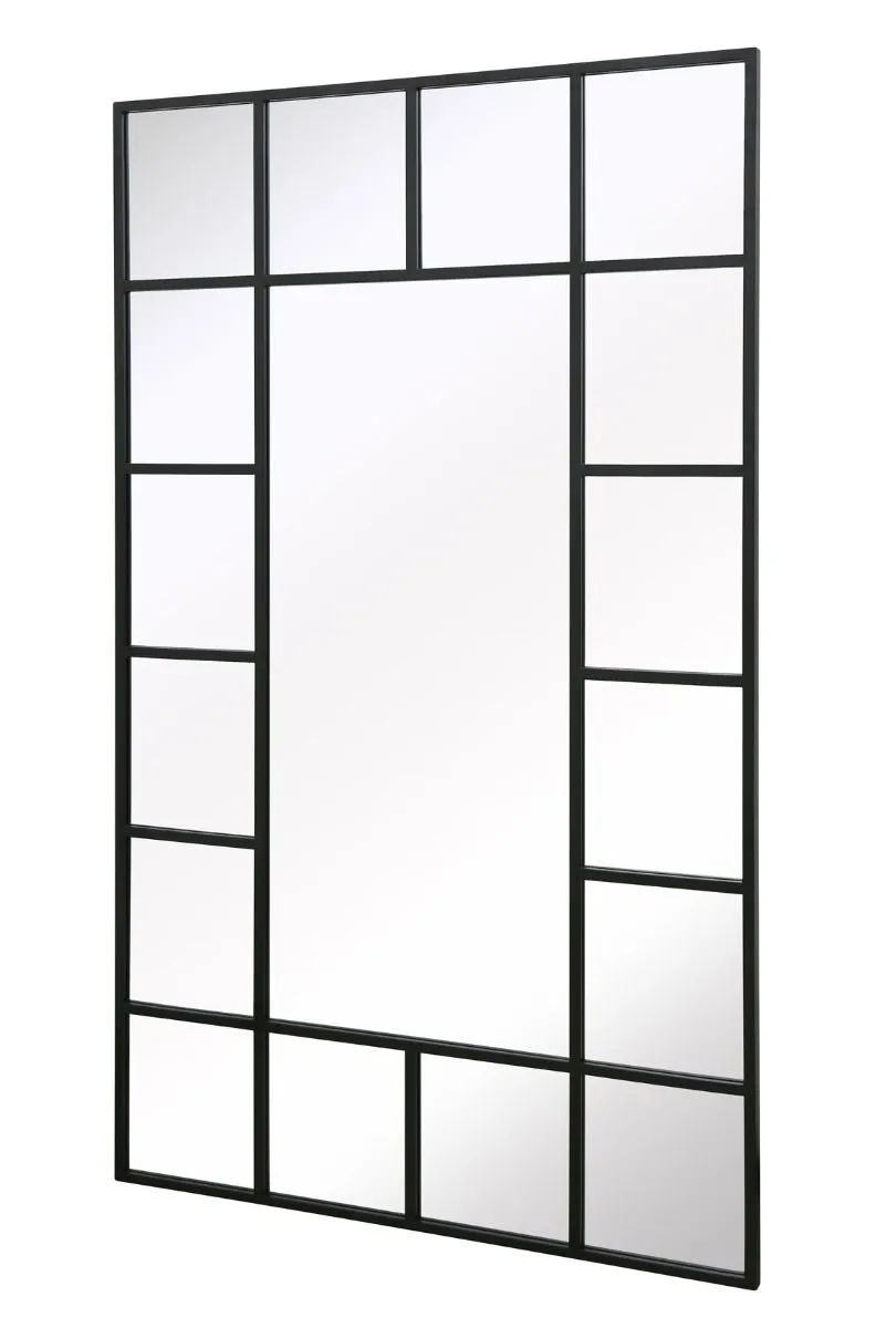 MirrorOutlet Black Modern Wall & Leaner Mirror 79" X 47" (200 x 120CM) 4