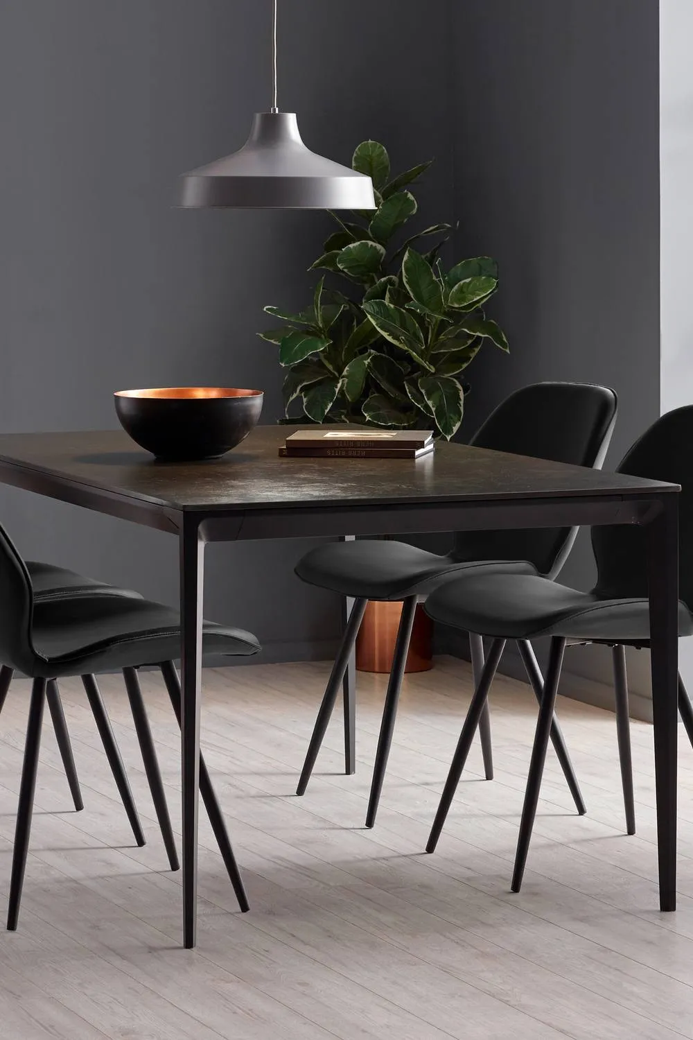 Julian Bowen Otto Upholstered Dining Chair (Set of 2) in Black 2