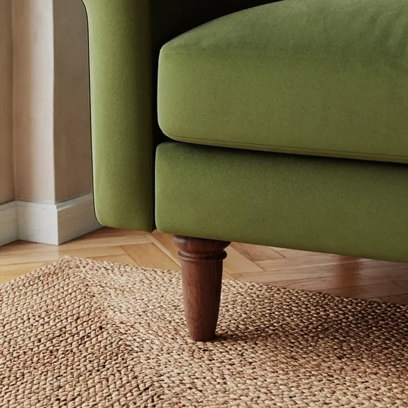 Maeve Compact Velvet 3 Seater Sofa 5