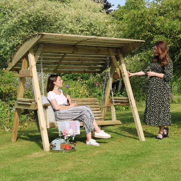 Miami 2 Seater Wooden Garden Swing Seat 2