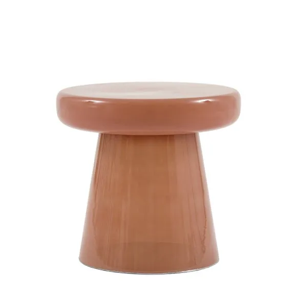Return - Ambrose Side Table, Coral & Glass 5