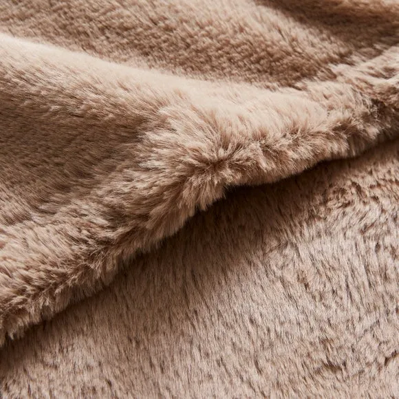 Double Sided Faux Fur Throw Blanket 2