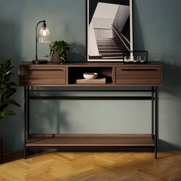 Bryant Extra Wide Console Table, Mango Wood Effect