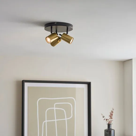 Carter 3 Light Semi Flush Spotlight 3