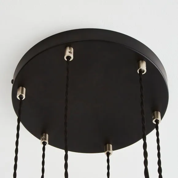 Verne Glass 6 Light Cluster Ceiling Light 3