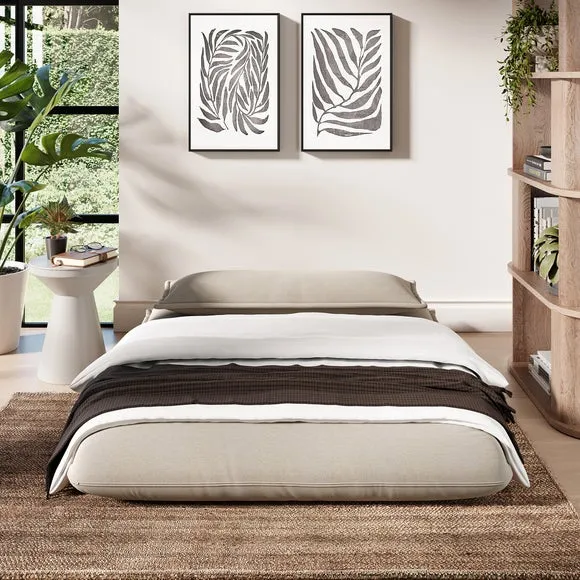 Jackson Natural Flatweave Foldable Small Double Sofabed 2