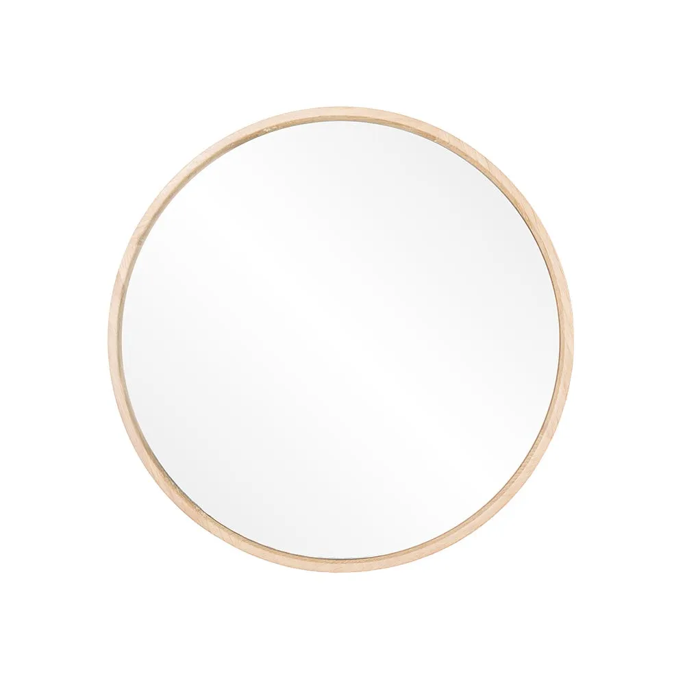 Gazzda Look Mirror White Oiled Oak 27cm 2