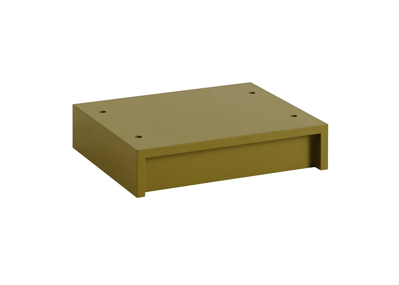 Muuto Stacked Storage System Plinth Small Brown Green