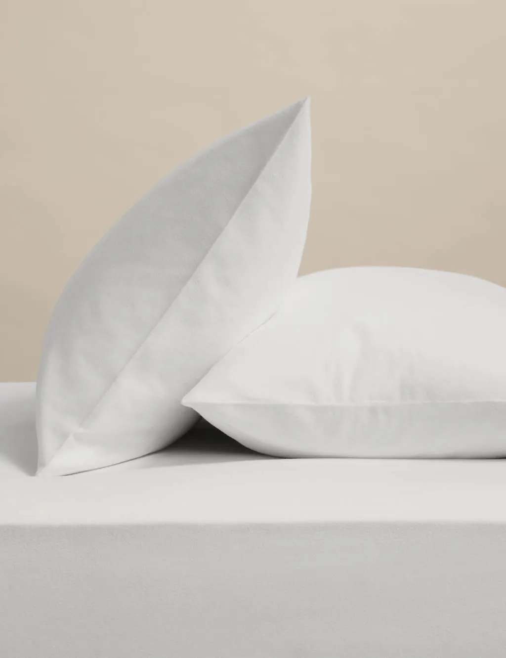 M&S 2 Pack Pure Cotton Brushed Pillowcases Dove