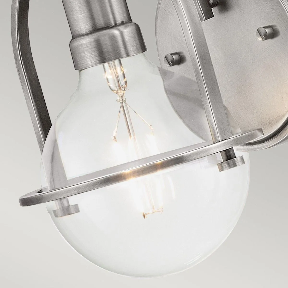 Netlighting Hinkley Somerset Wall Lamp Brushed Nickel in Grey 3