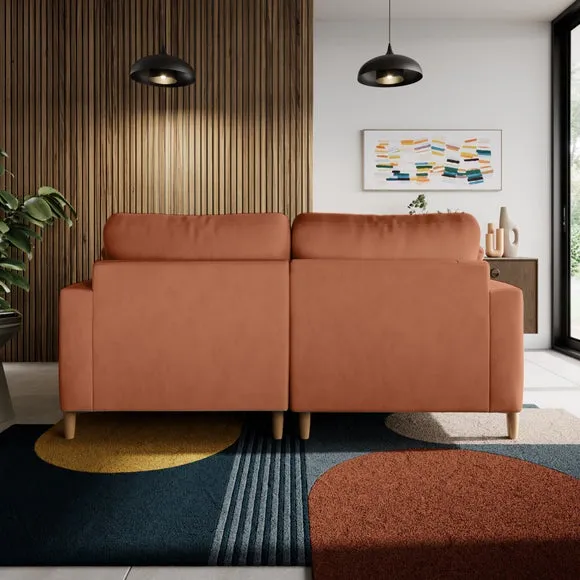 Apollo Vintage Velvet Corner Chaise Sofa 3