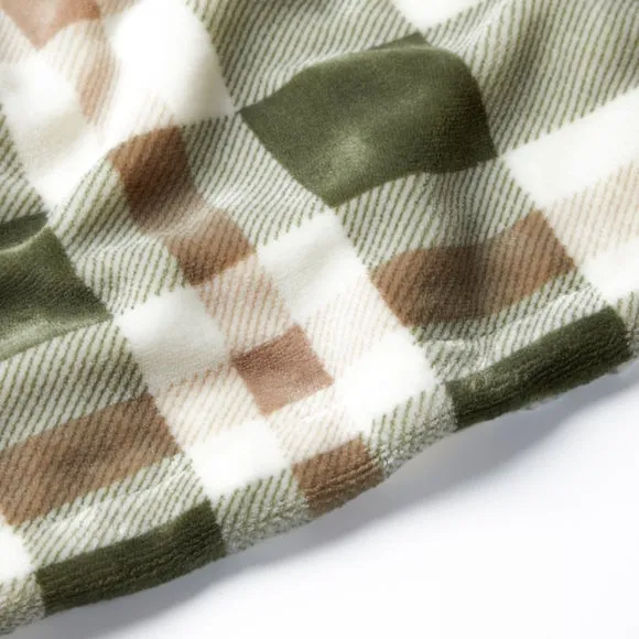 Check Sherpa Throw Blanket, 130cm x 180cm 2
