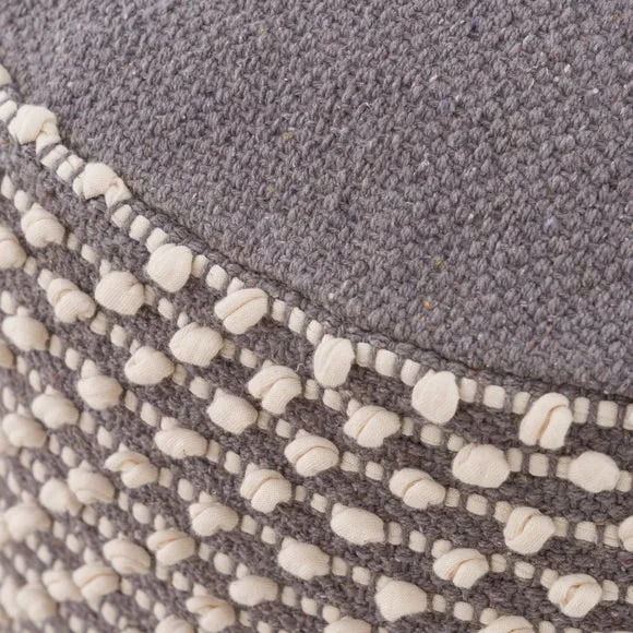 Jersey Bobble Round Pouffe 2