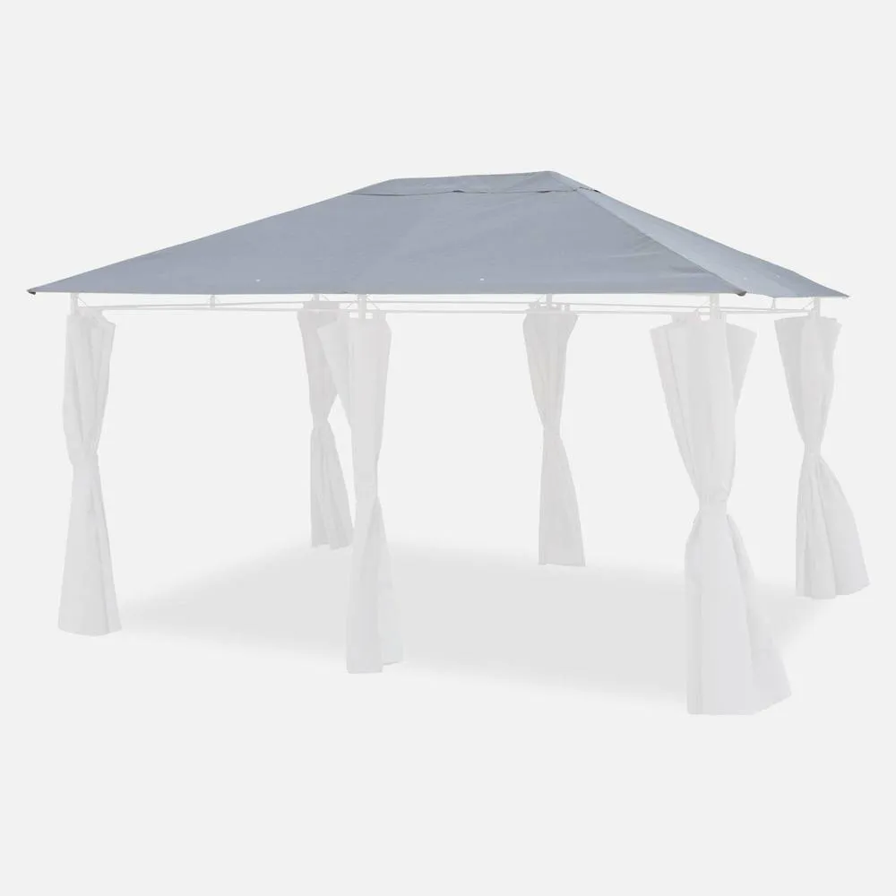 sweeek 3x4m Pergola Replacement Canopy Roof Cloth Divio in Grey