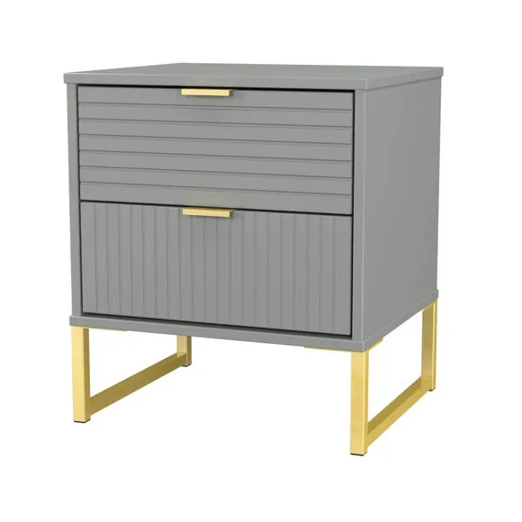 Harborne 2 Drawer Bedside Table 4