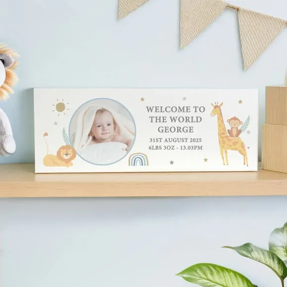 Personalised Photo Wooden Nursery Ornament 4