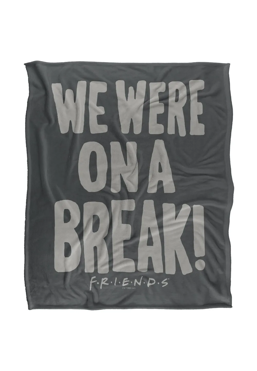 Warner Brothers Friends 152x127cm The Time Apart Silky Touch Super Soft Throw Blanket in White