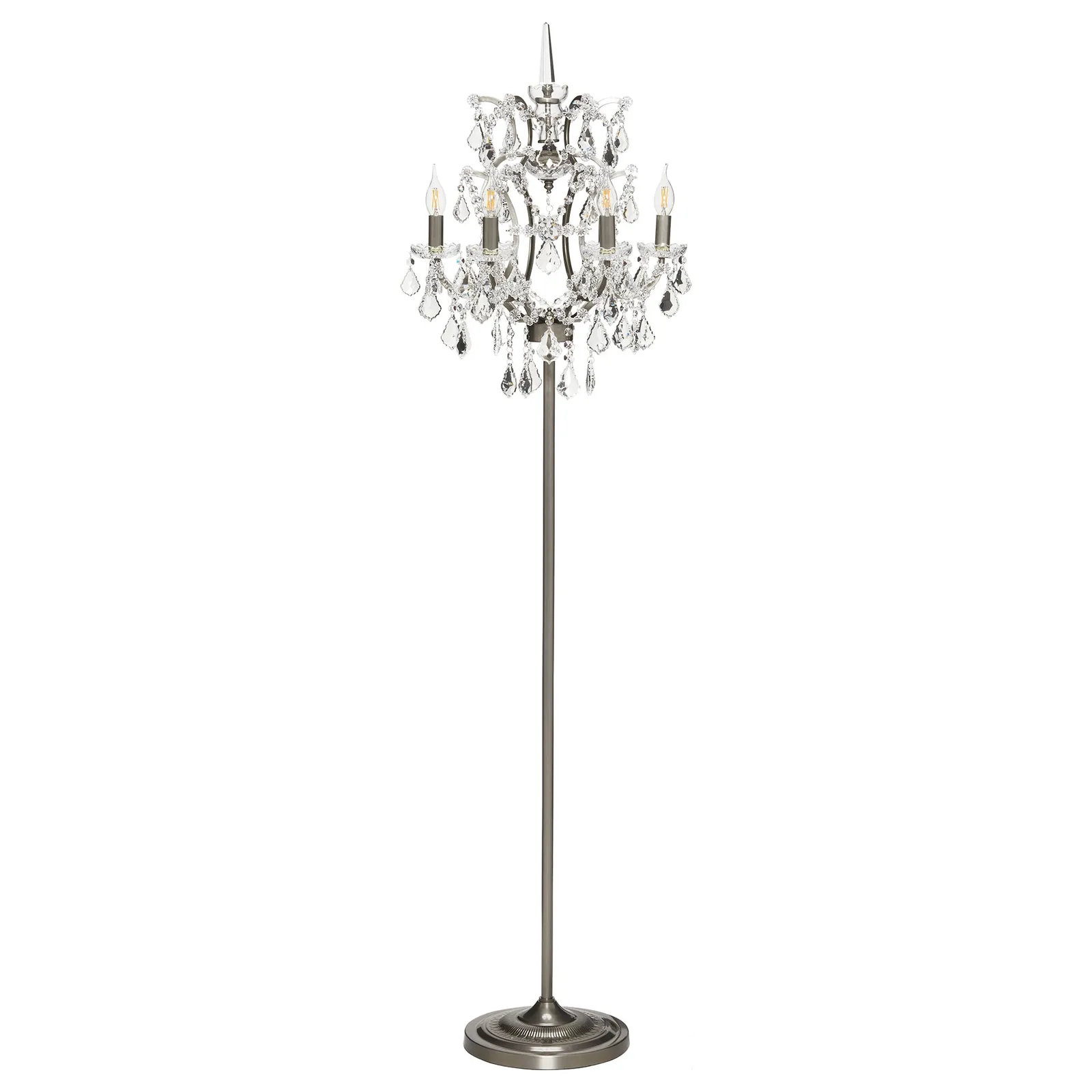 Timothy Oulton Crystal Floor Lamp, Neutral Metal | Barker & Stonehouse