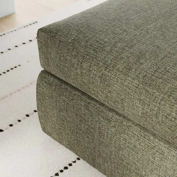 Blake Soft Texture Chenille Footstool 4