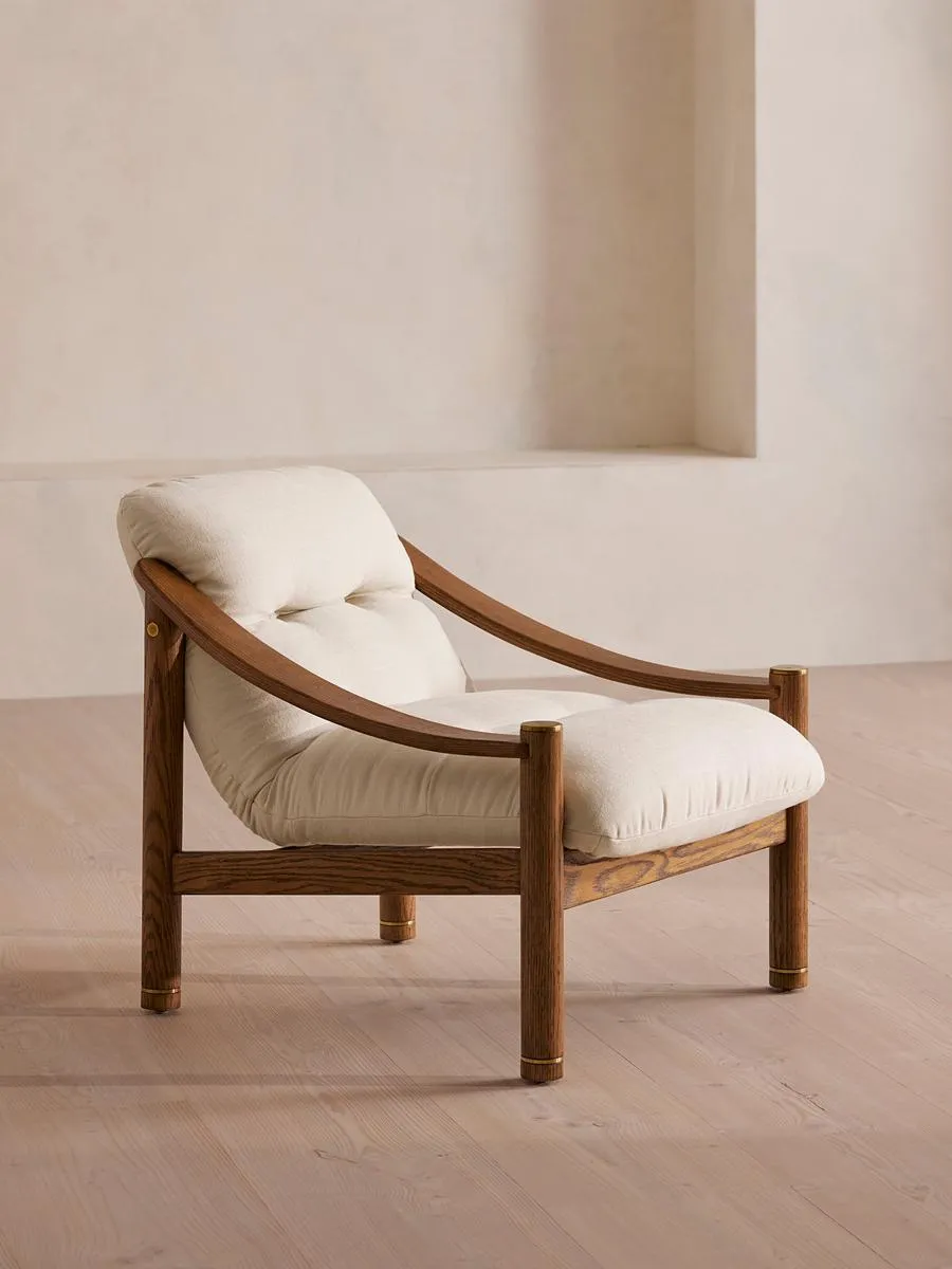 Karine Armchair, Linen, Bisque
