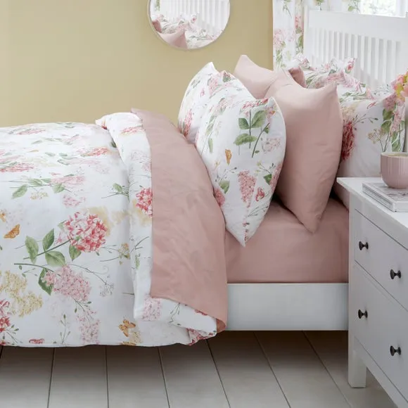 Wild Hydrangea Lilac Duvet Cover and Pillowcase Set 5