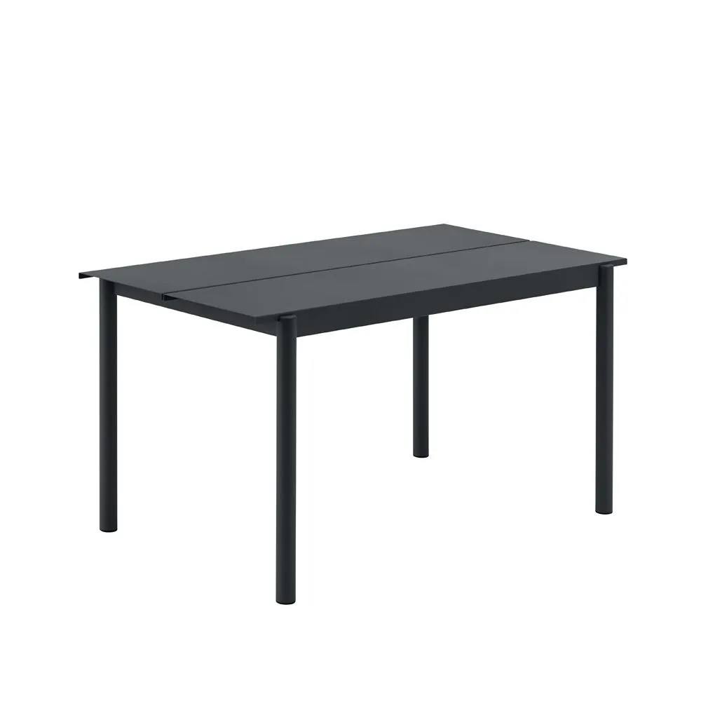 Muuto Linear Outdoor Steel Table Medium Black 2
