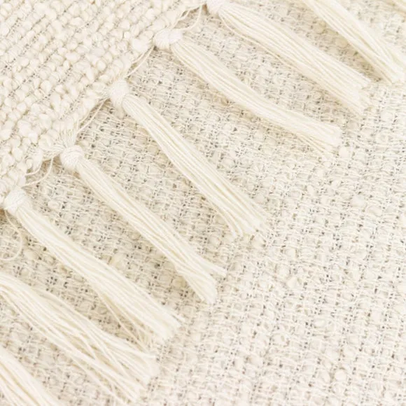 Yard Candar Cosy Woven Tassel Throw Blanket 2
