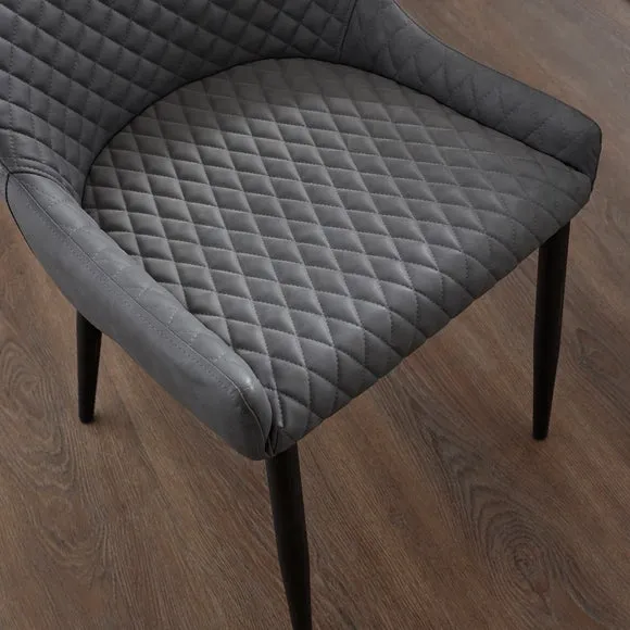 Set of 2 Montreal Dining Chairs, Faux Leather 3