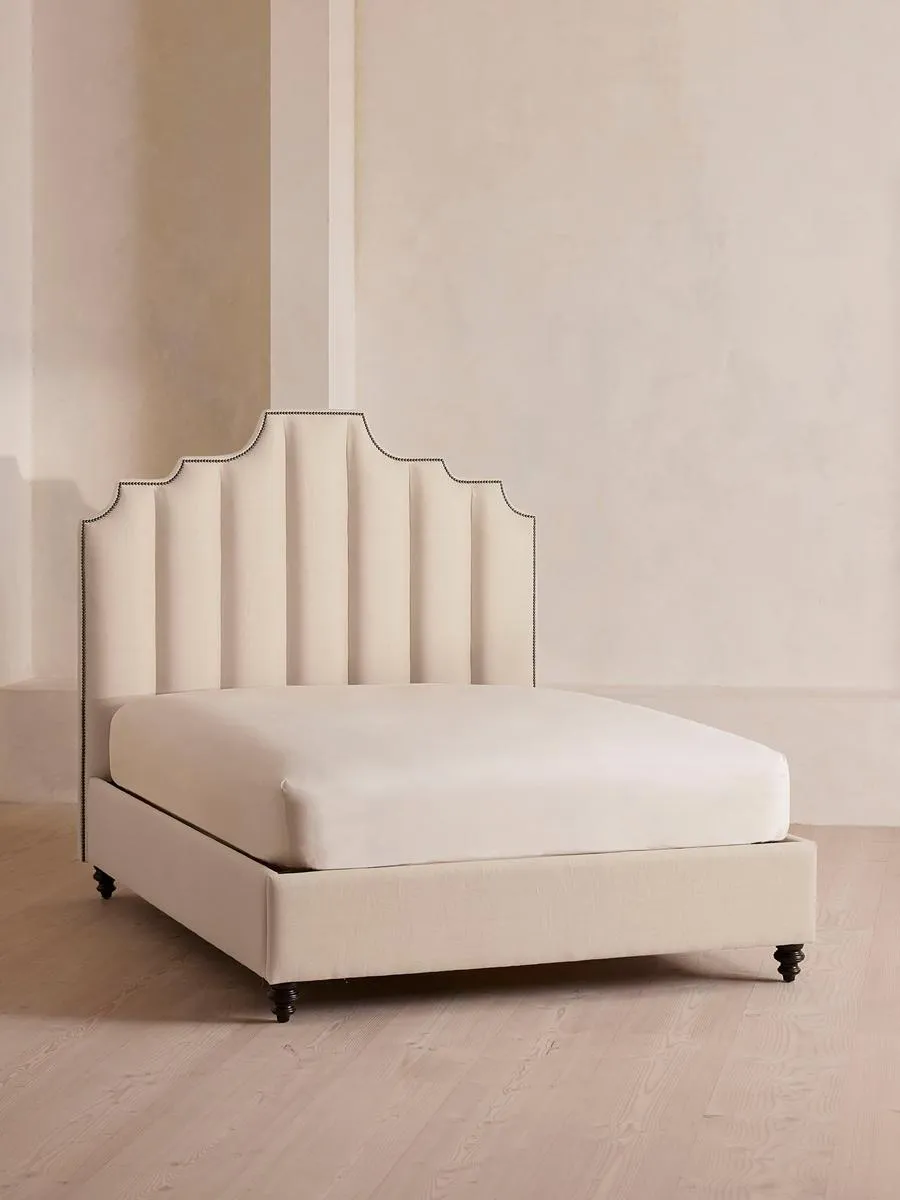 Gerrard Bed, Super King, Linen, Bisque