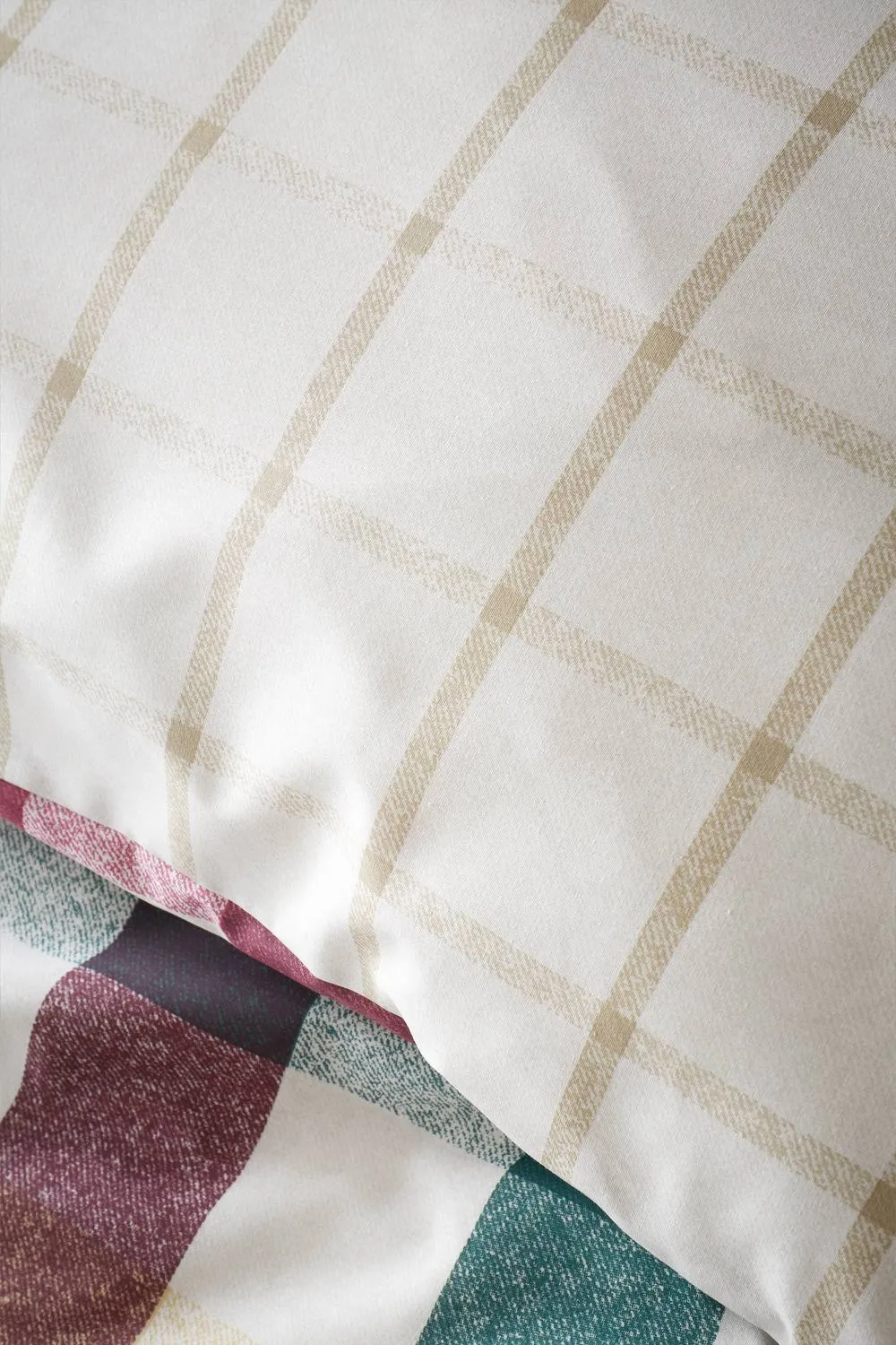 Catherine Lansfield 'Autumn Check' Reversible Duvet Cover Set 4