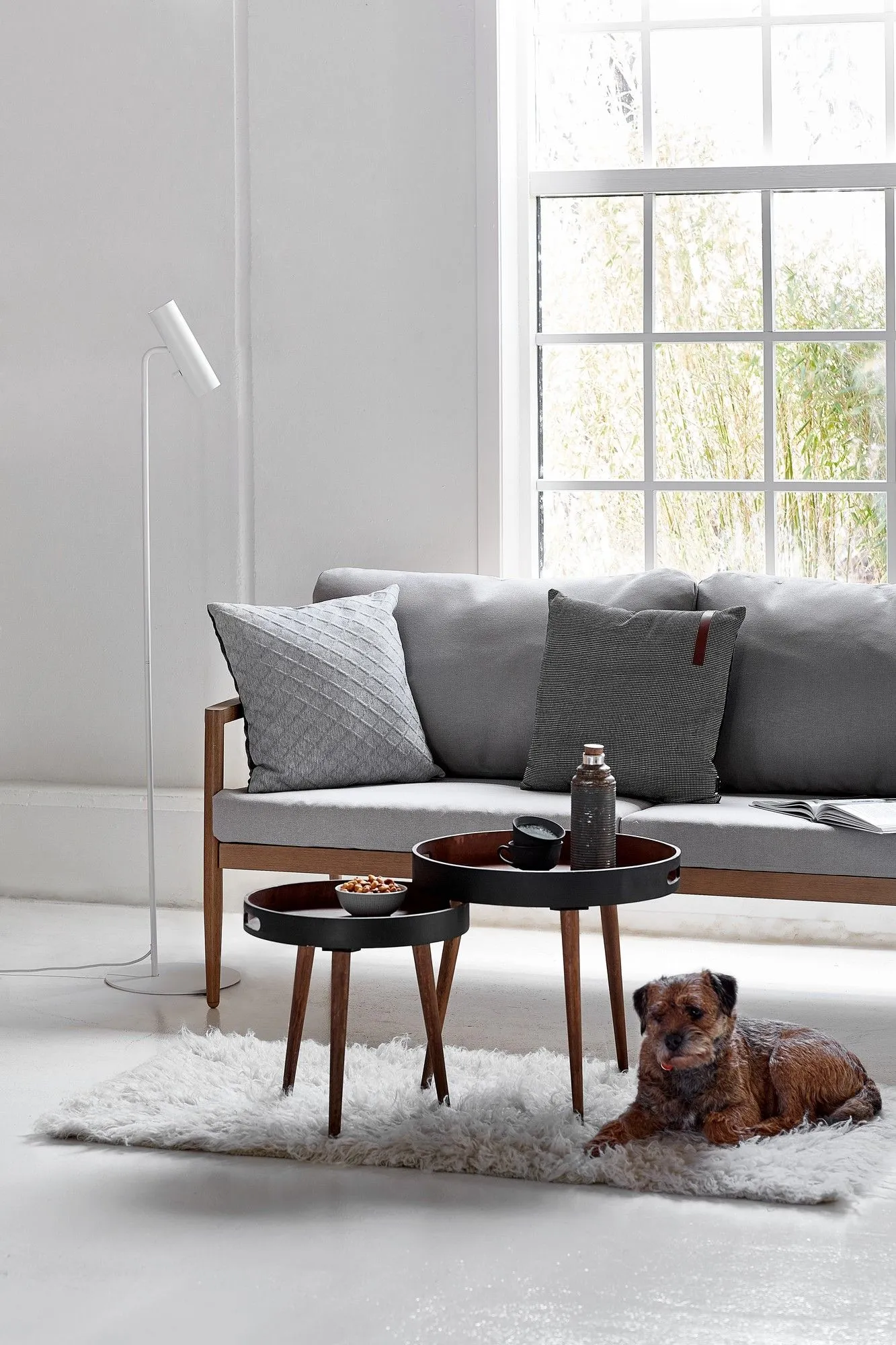 Nordlux Mib Floor Lamp White Metal Livingroom GU10 Switch 3