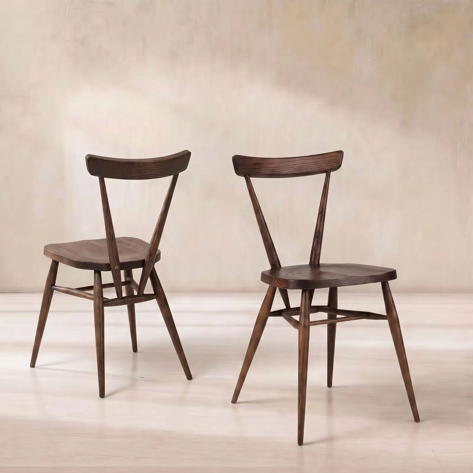 Ercol Stacking Dining Chair, Ash Wood | Barker & Stonehouse 1