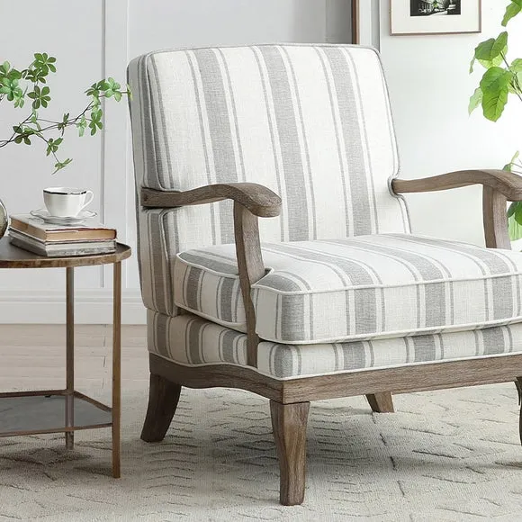 Esme Linen Stripe Chair 2