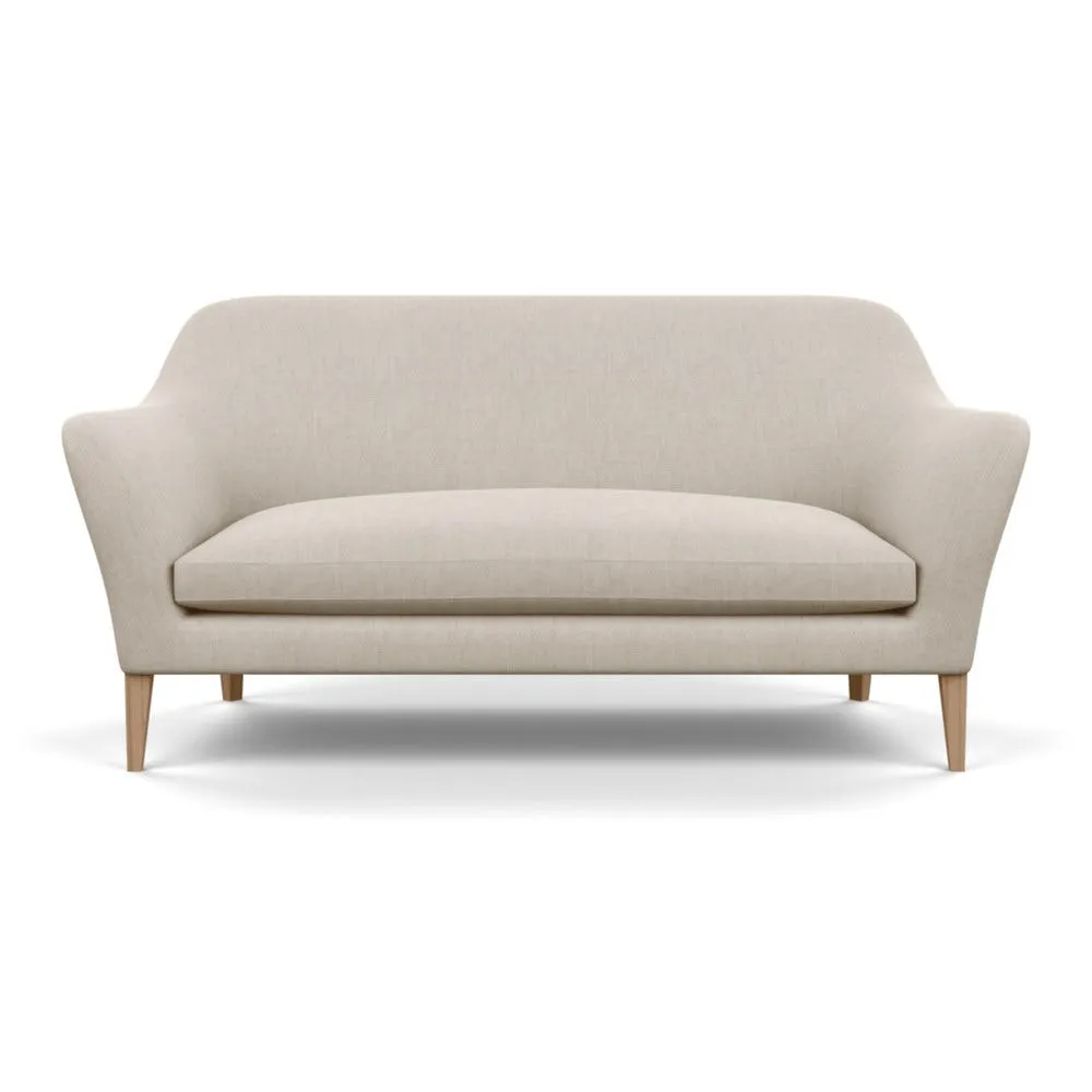 Heal's Wallis 3 Seater Sofa Broad Weave Putty Walnut Feet 1