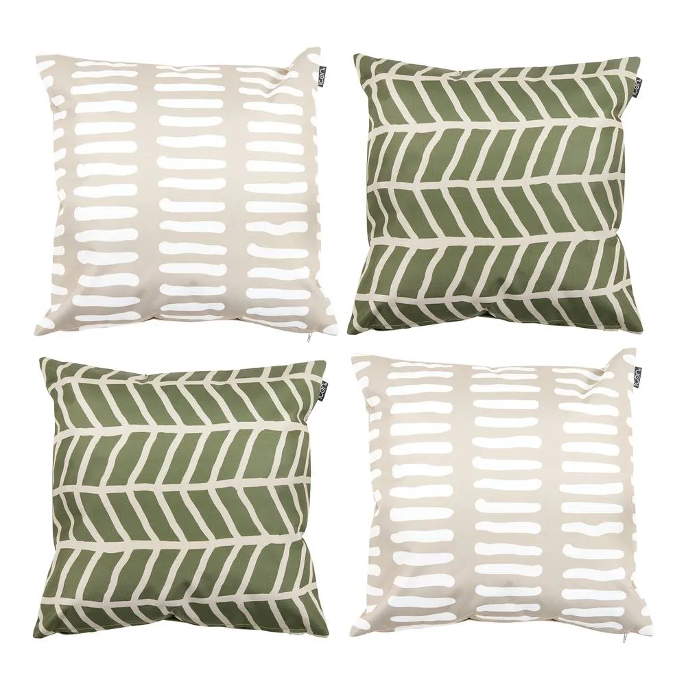 icon Indoor & Outdoor Mark Making Waterproof Cushion 2x Khaki & 2x Burnt Orange